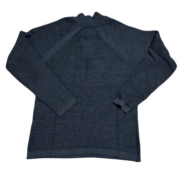 FLAG & ANTHEM Mens 1/4 Zip Pullover Sweater Gray Heather 100% Cotton NWT S - Picture 2 of 5